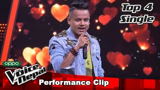 Kiran Gajmer quotPurnima Ko Chandrama Laiquot  Semi Finale Performance  The Voice of Nepal S3 [upl. by Leeban]