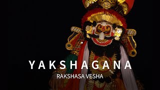 Yakshagana  Rakshasa Vesha  Sri Idagunji Mahaganapati Yakshagana Mandali Keremane [upl. by Lsil]