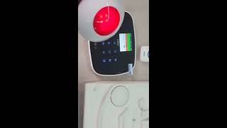 Kerui G19 alarm system How to set the wireless siren j009 and SJ1 [upl. by Wolfram]