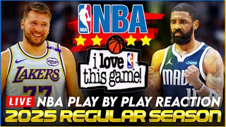 🔴LAKERS vs DALLAS MAVERICKS │ 2025 NBA Basketball Game PlayByPlay Reaction amp Scoreboard [upl. by Nickelsen425]