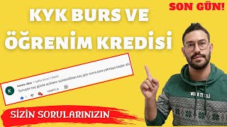 KYK BURS VE KREDİ HAKKINDA SORULARINIZIN CEVAPLARI [upl. by Behm99]