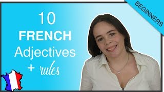 10 MUSTKNOW FRENCH ADJECTIVES FOR BEGINNERS [upl. by Candida]