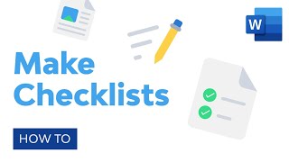 How to Make Checklists in Microsoft Word [upl. by Yevi]