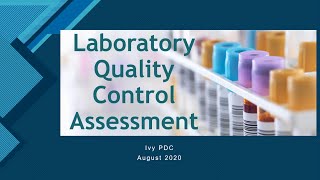 Laboratory Quality Control Assessment [upl. by Maze]