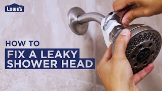 How to Fix a Leaky Shower Head  DIY Basics [upl. by Felise]