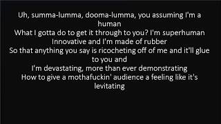 RAP GOD FAST PART  EMINEM LYRICS [upl. by Amzu139]