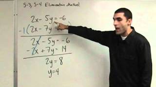 Algebra  Solving Systems of Equations  Elimination Method [upl. by Regen]