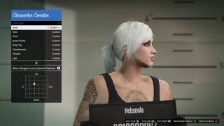 REUPLOAD Cute Female Character Creation Tutorial  GTA V Online [upl. by Dasteel]