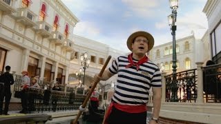 Romantic Gondola ride at The Venetian Hotel Las Vegas [upl. by Yard]