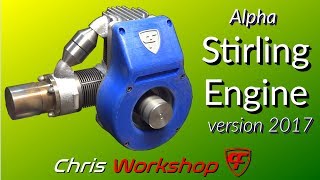 Stirling engine Alpha version 2017 [upl. by Wilkinson]