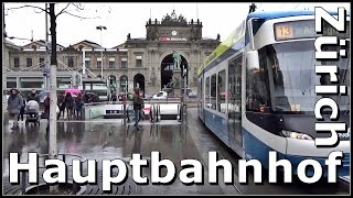 Zürich Hauptbahnhof SBB  Rundgang durch den grösste Bahnhof der Schweiz Stadt Zürich [upl. by Ilanos714]