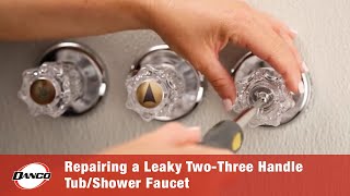 Repairing a Leaky TwoThree Handle TubShower Faucet [upl. by Plath394]