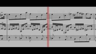 BWV 528 Trio Sonata No4 in E Minor Scrolling [upl. by Ahseikan]