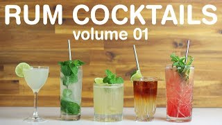 BEST RUM COCKTAILS  volume 01 [upl. by Trudie]