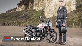 2016 Triumph Street Twin Bonneville bike review Better than a Ducati Scrambler [upl. by Novyaj]