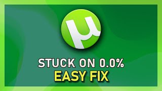 uTorrent  Torrent Stuck on Checked 00 FIX [upl. by Caralie]