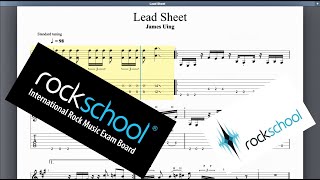 Lead Sheet Rockschool Grade 8 Guitar [upl. by Gytle704]