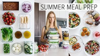 MEAL PREP for SUMMER  light amp fresh recipes  PDF guide [upl. by Ailuy]