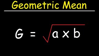 How To Calculate The Geometric Mean [upl. by Noirred949]