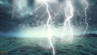 🎧 Thunderstorm at Sea with Heavy Rain  Rainstorm Sounds for Sleeping amp RelaxationUltizzz day21 [upl. by Krissy]