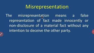 Misrepresentation [upl. by Briana]