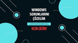 Windows Bulanıklık Sorunu Kesin Çözümü  Windows Çözünürlük Sorunu [upl. by Ainaled]