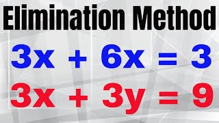 Solve Systems of EquationsElimination Method [upl. by Reese]