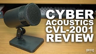 Cyber Acoustics CVL2001 USB Mic Review  Test [upl. by Aivax353]