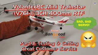 VolantexRC Mini Trainstar V7611 3CH RTF from Banggood  Part 3 Testing Great Customer Service [upl. by Eikcin]